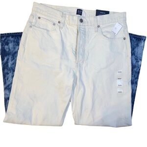 Women’s Gap Cheeky Straight Tie Dye Two Tone Dip Dye Jeans